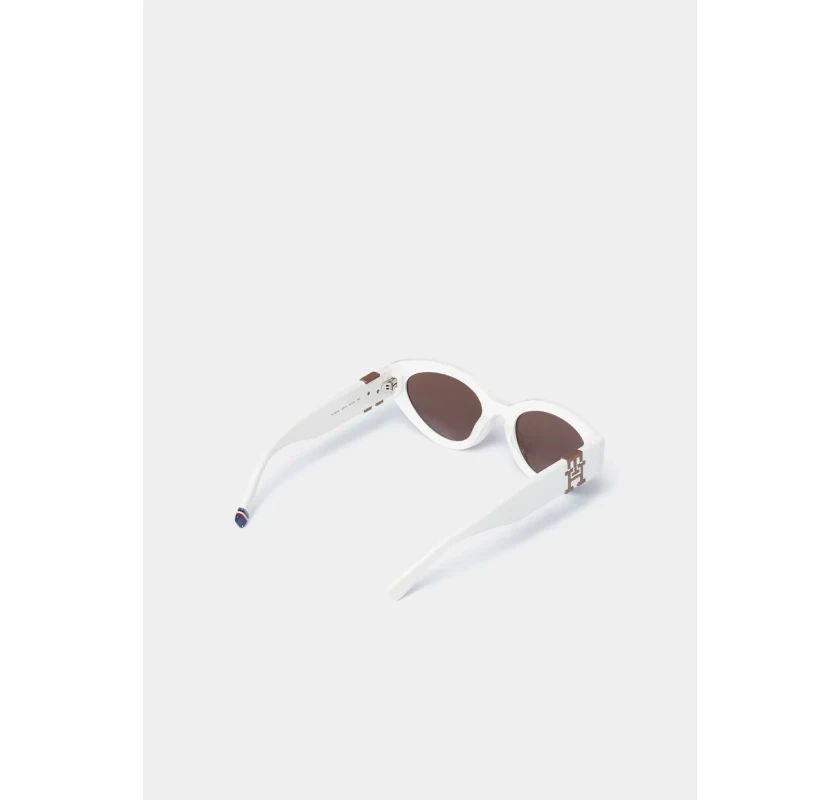 TOMMY HILFIGER saulesbrilles- baltā krāsā