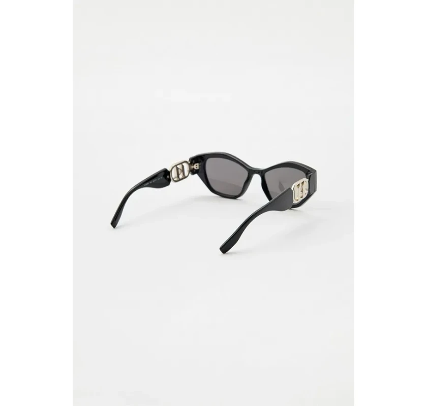 KARL LAGERFELD saulesbrilles - melnā krāsā