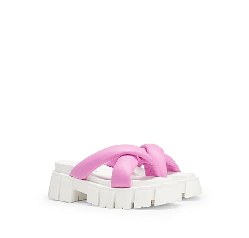 8 BY YOOX Cross Chunky sandeles- rozā krāsā