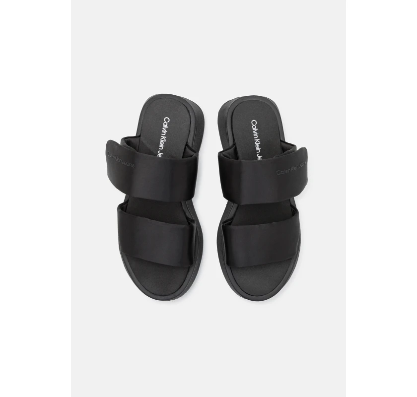 Calvin Klein JEANS Double Strap iešļūcenes- melnā krāsā