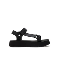 Calvin Klein JEANS Velcro sandeles- melnā krāsā