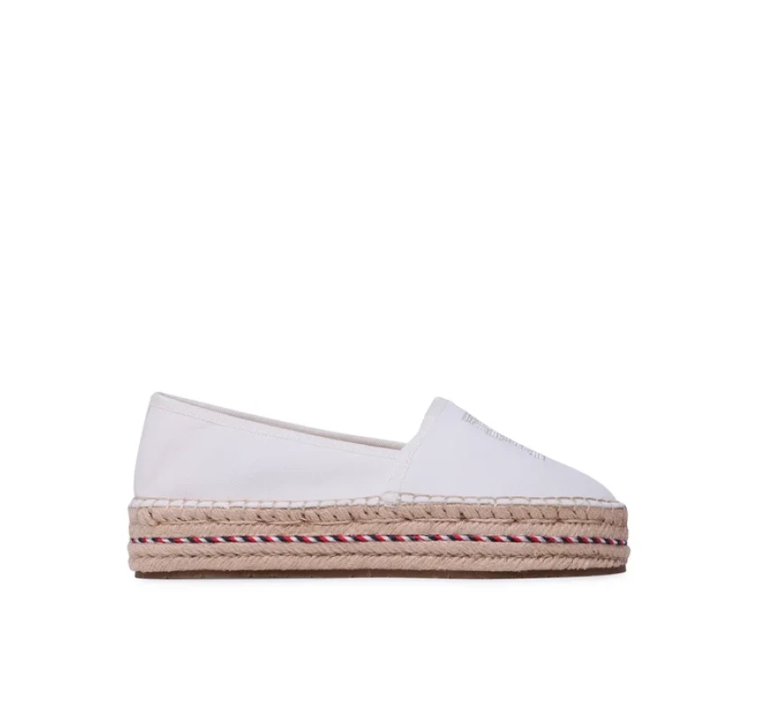 Tommy Hilfiger Embroidered Platform apavi-piena baltā krāsā