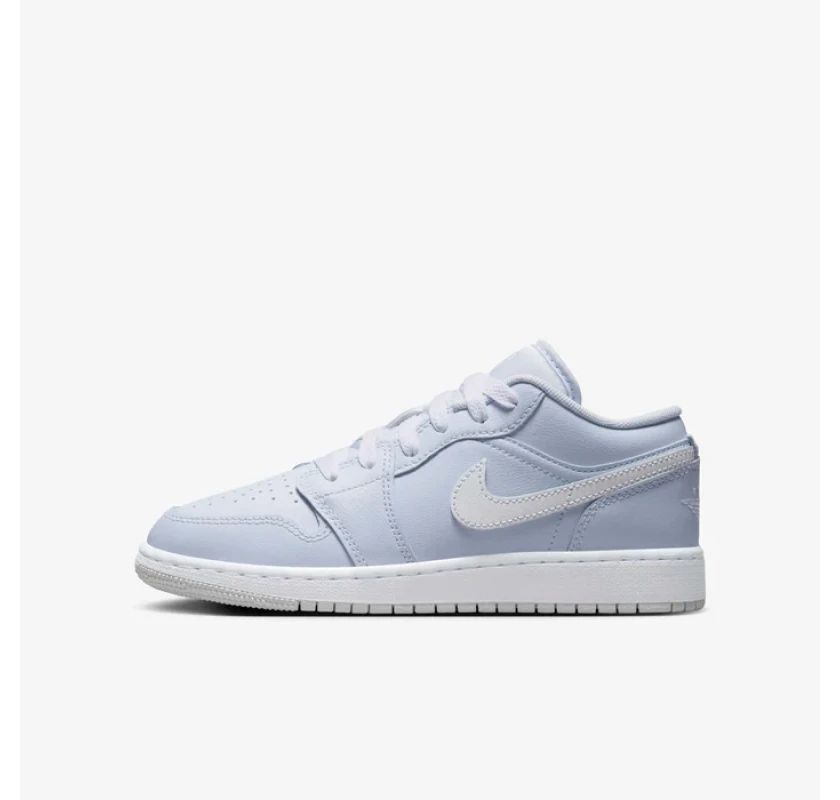 AIR JORDAN 1 Low Cobalt Bliss sporta apavi-baltā/gaiši zilā krāsā