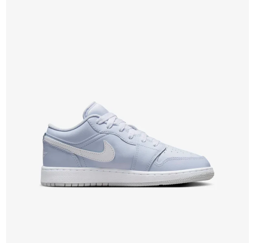 AIR JORDAN 1 Low Cobalt Bliss sporta apavi-baltā/gaiši zilā krāsā