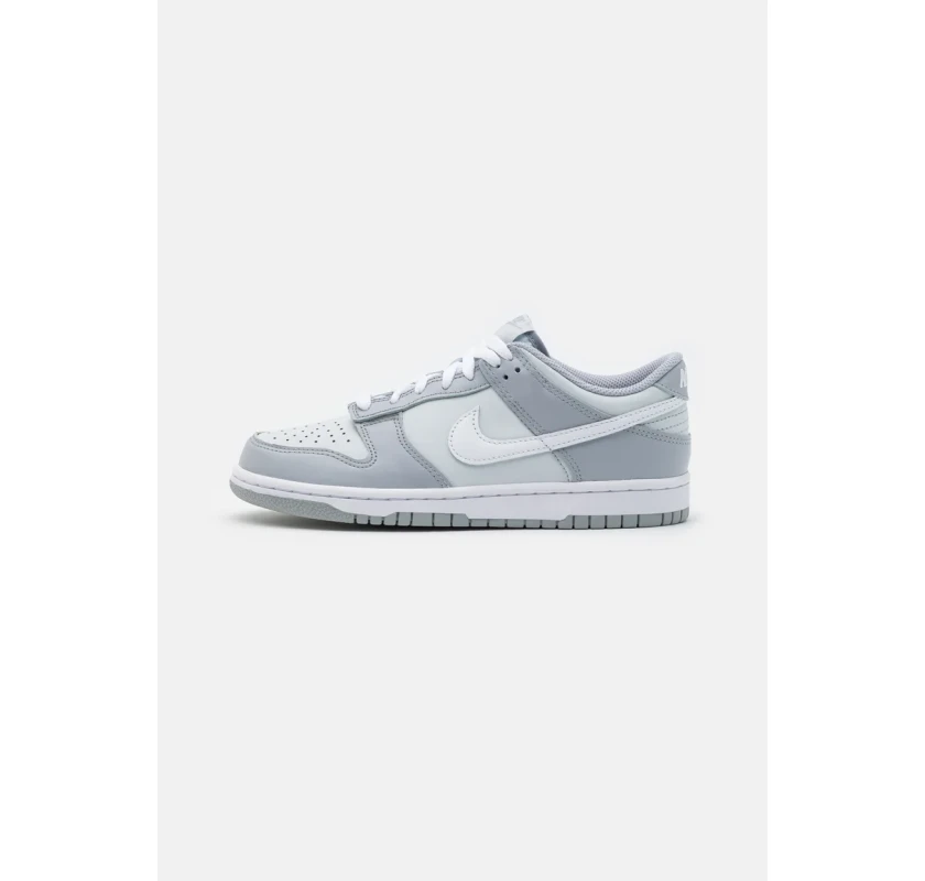 NIKE DUNK LOW sporta apavi-baltā/pelēkā krāsā