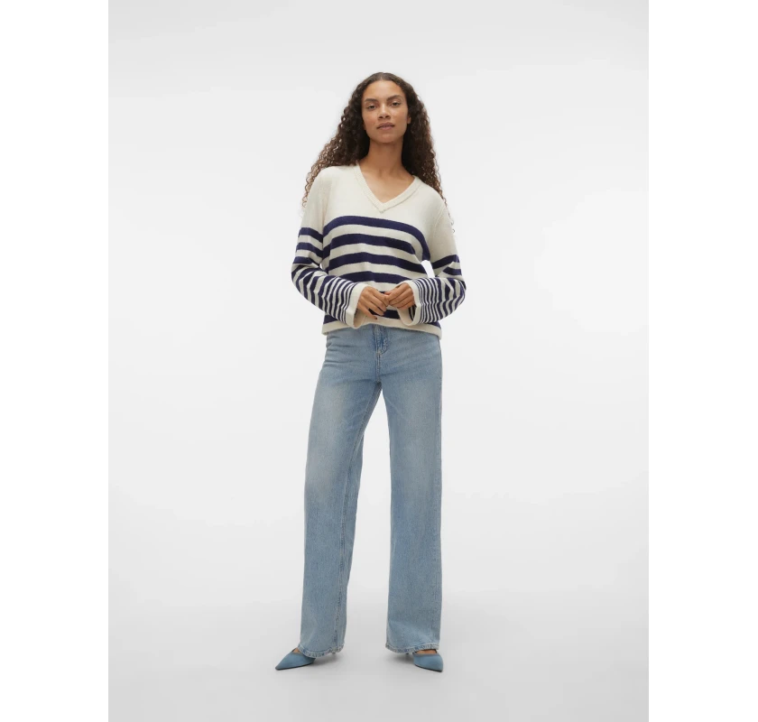 VERO MODA Hurricane džemperis- strīpains