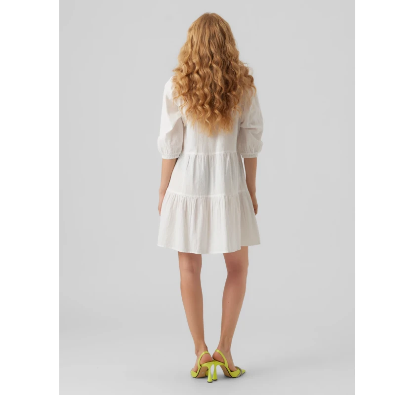 VERO MODA  3/4 Tunic kleita-baltā krāsā