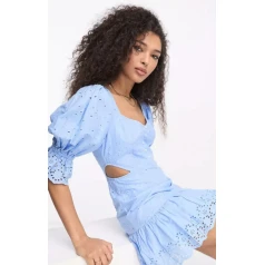 FRENCH CONNECTION Cilla mini kleita-zilā krāsā