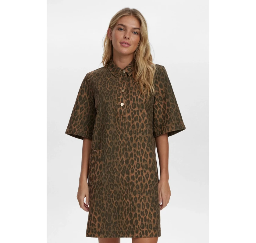 NUMPH Nugamy mini kleita- leoparda prints