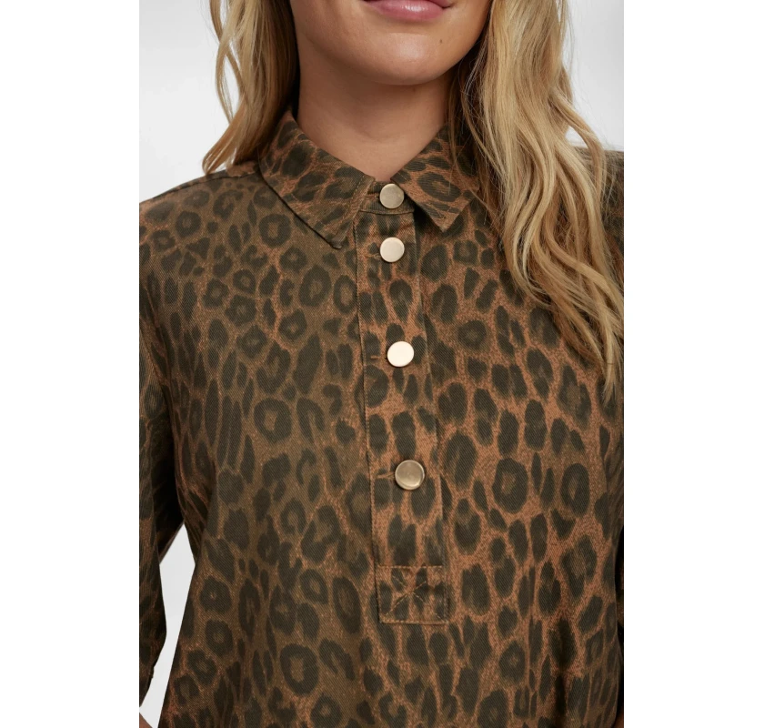 NUMPH Nugamy mini kleita- leoparda prints