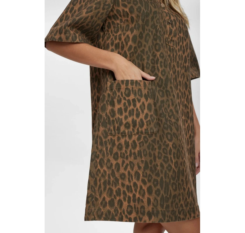 NUMPH Nugamy mini kleita- leoparda prints