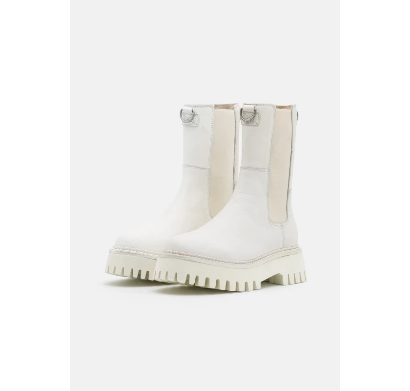 BRONX ādas puszābaki- off white krāsā