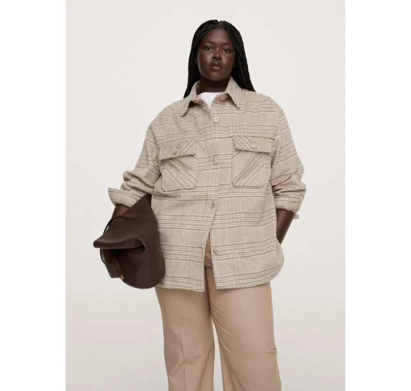 MANGO siltais krekls- rūtains