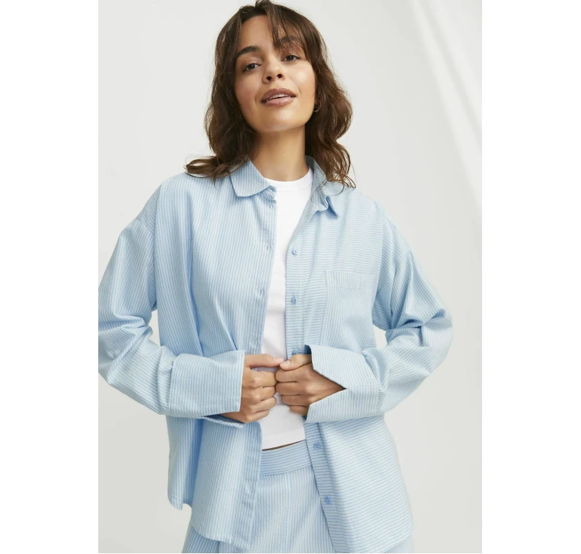 JJXX oxford krekls- gaiši zilā krāsā