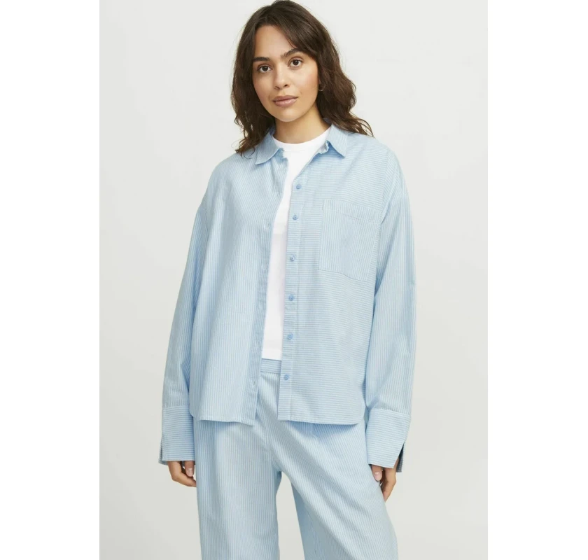 JJXX oxford krekls- gaiši zilā krāsā