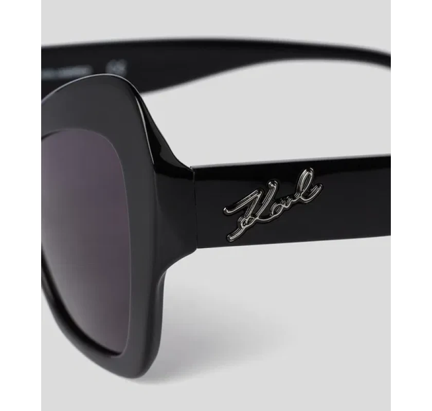KARL LAGERFELD saulesbrilles -melnā krāsā