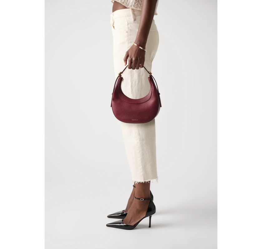 COCCINELLE WHISPER MINI soma- tumši sarkanā krāsā