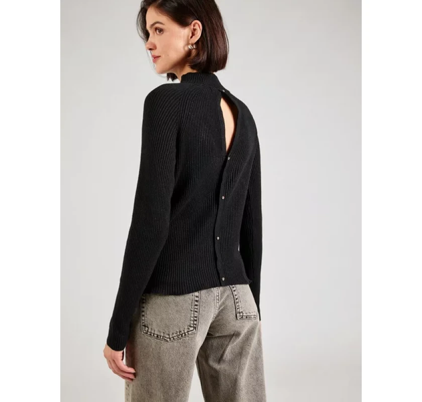 VERO MODA cut-out bītlenīte- melnā krāsā