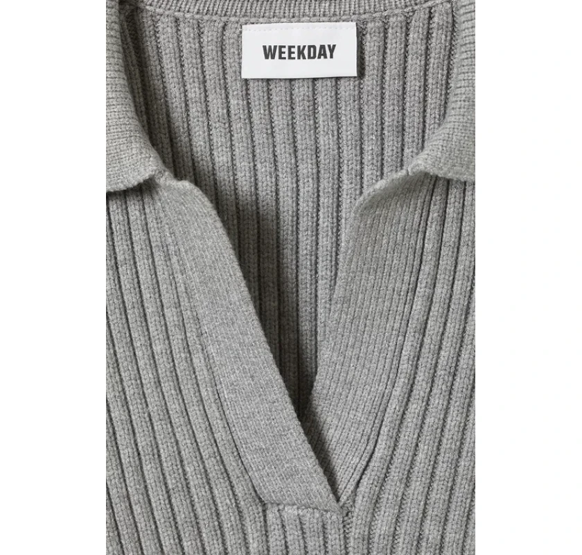 WEEKDAY rievots džemperis- pelēks