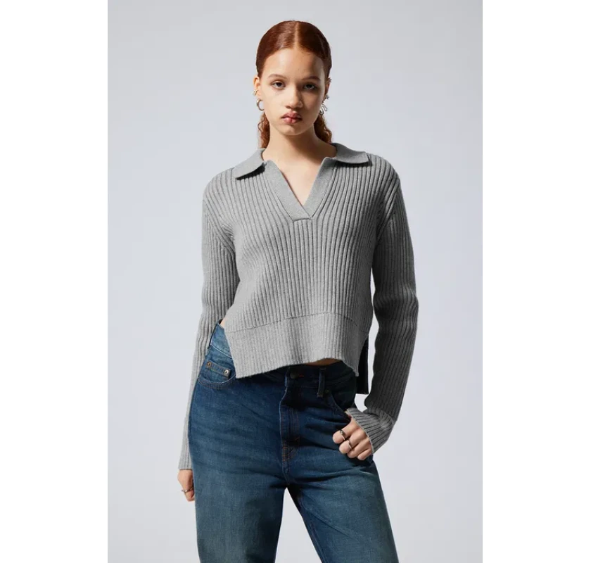 WEEKDAY rievots džemperis- pelēks