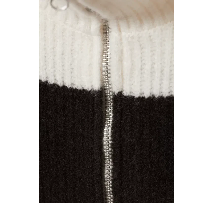 WEEKDAY adīts džemperis- melnbalts