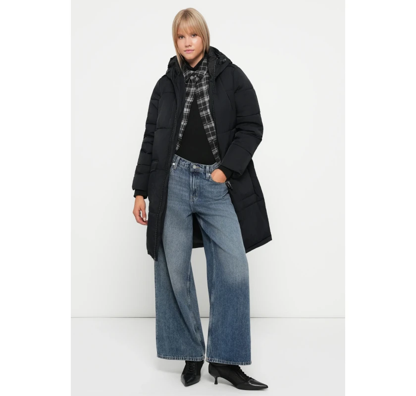 OBJECT ziemas mētelis - melnā krāsā