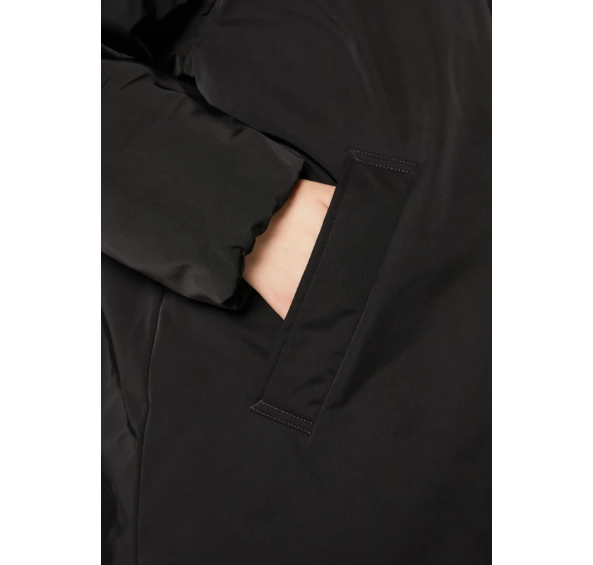 WEEKDAY over size  parka - melnā krāsā