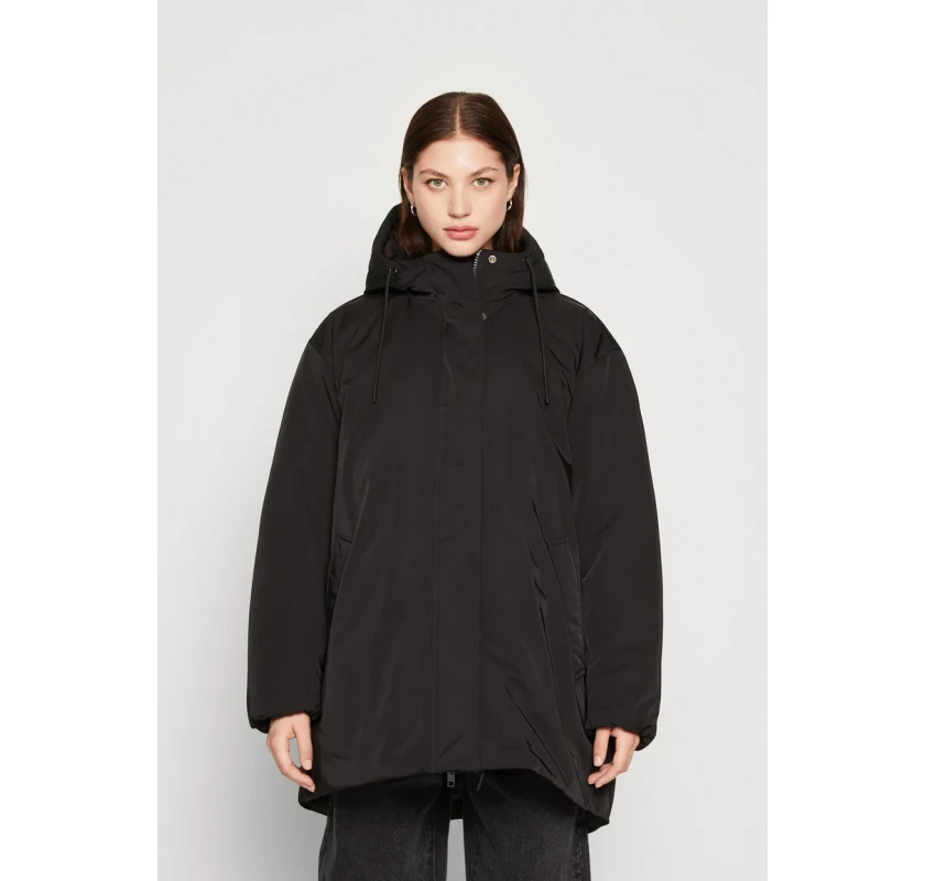 WEEKDAY over size  parka - melnā krāsā