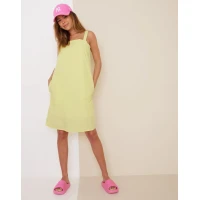 JJXX kokvilnas kleita- dzeltenā krāsā